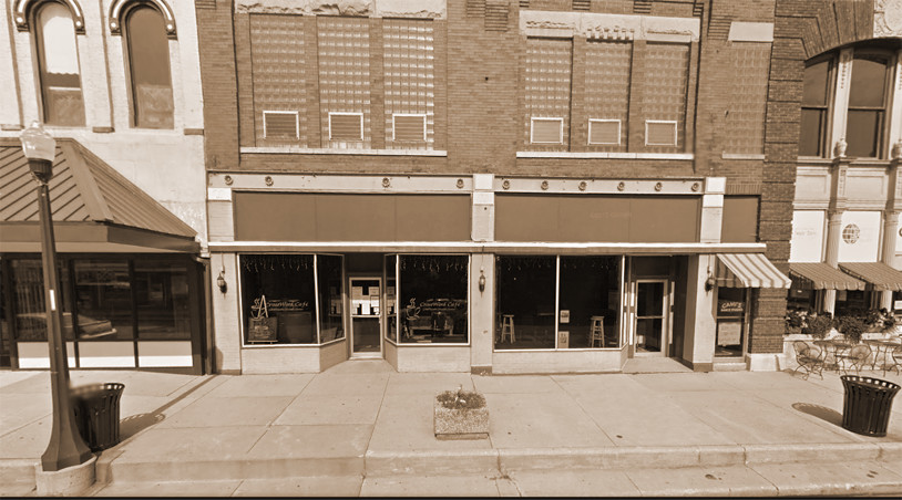 Exterior shot of the CrossWord Cafe